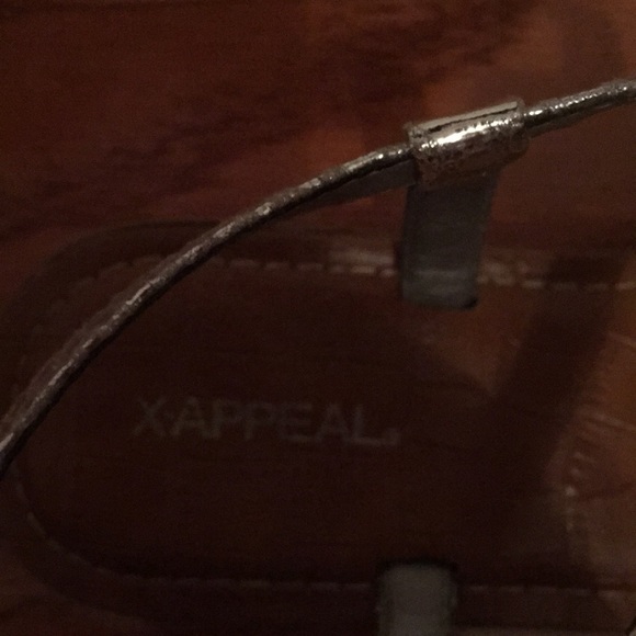 Silver Metallic Sandals - Picture 4 of 4